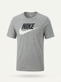 Szara Koszulka Męska Nike z Logo | T-shirt Sportowy AquaMagic Outlet