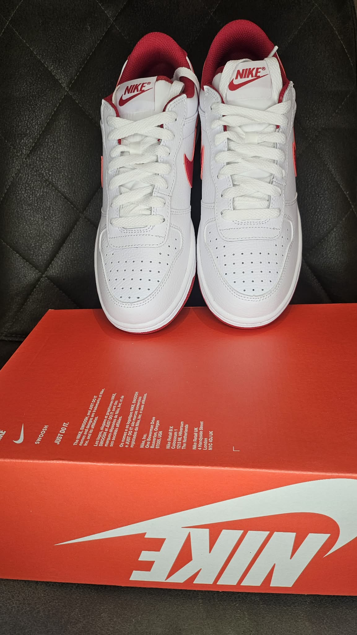 Buty Nike Big Low White / Gym Red – rozmiar 39