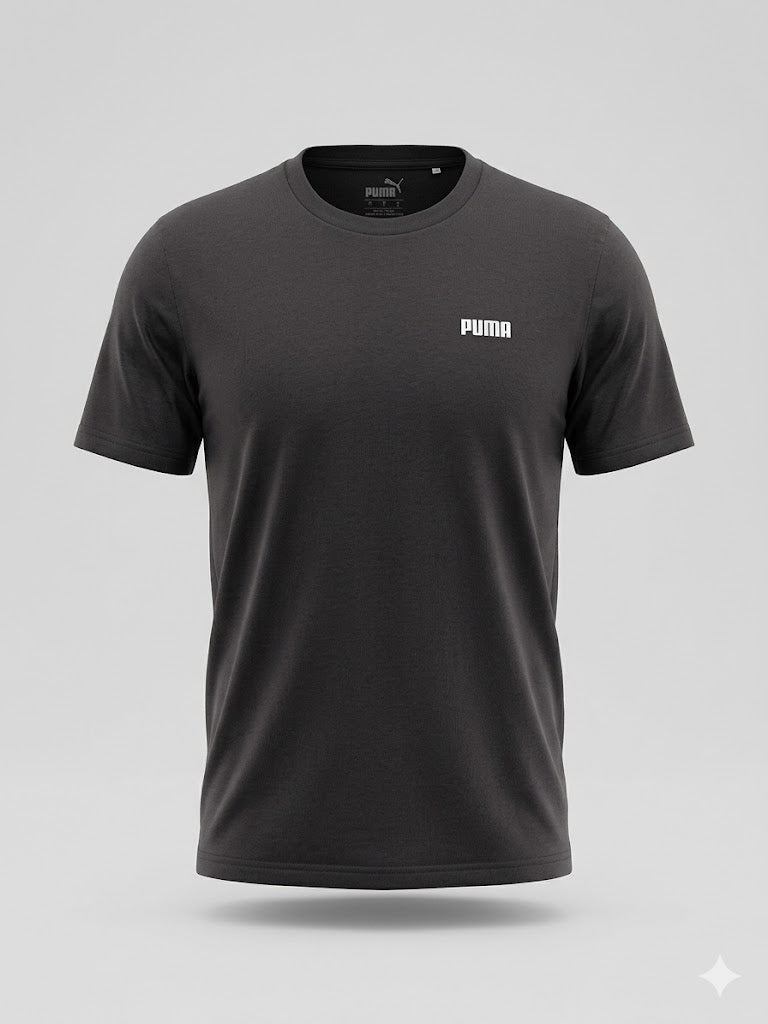 Czarna Koszulka Męska Puma M – T-shirt Basic AquaMagic Outlet