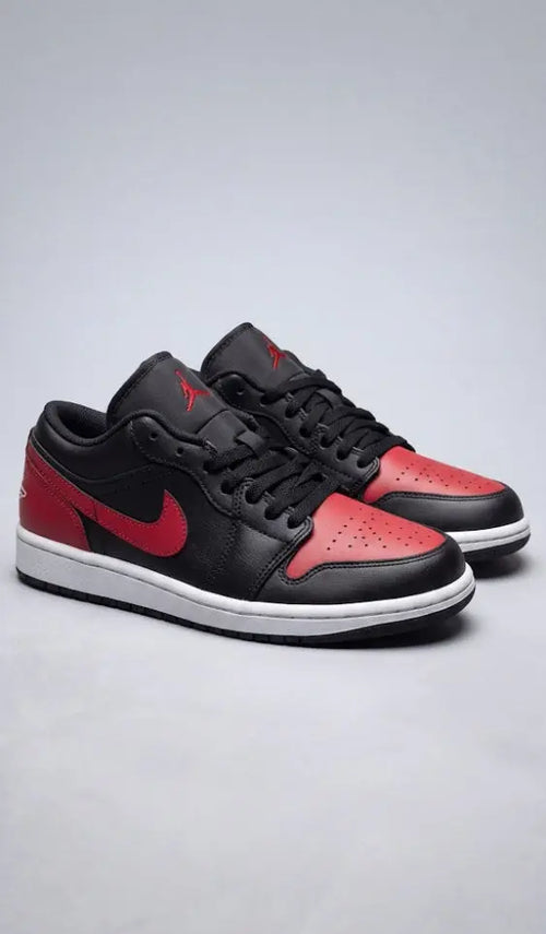 Air Jordan 1 Low Bred – Czarno-Czerwone Rozmiar 40 Aquamagic outlet