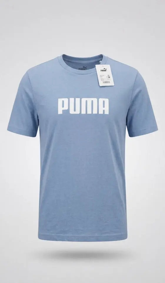 Błękitna Męska Koszulka Puma z Logo Rozmiar L Aquamagic outlet
