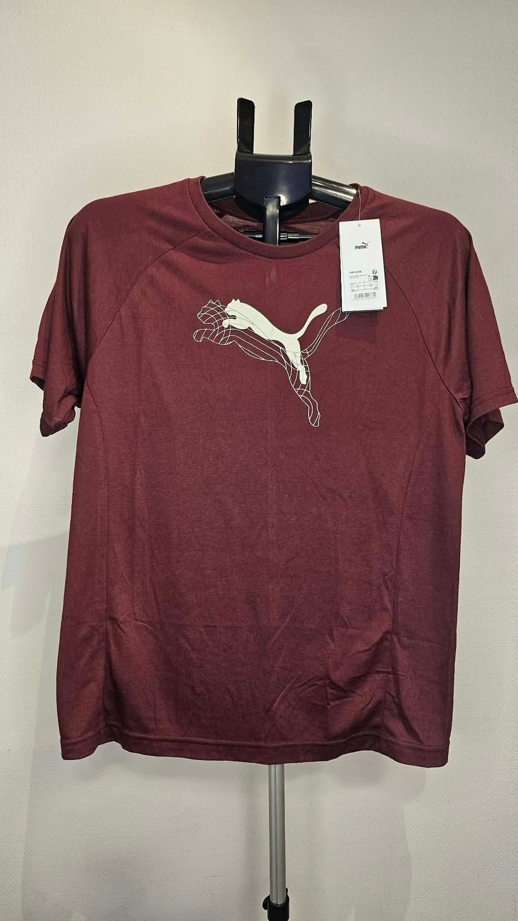 Koszulka Puma bordowa z dużym logo Damska Rozmiar S