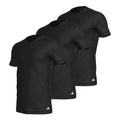 Koszulki Męskie Adidas V-Neck 3-Pak Czarne