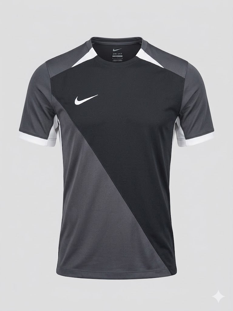 Koszulka Męska Nike Dri-FIT Slim Fit Czarno-Szara AquaMagic Outlet