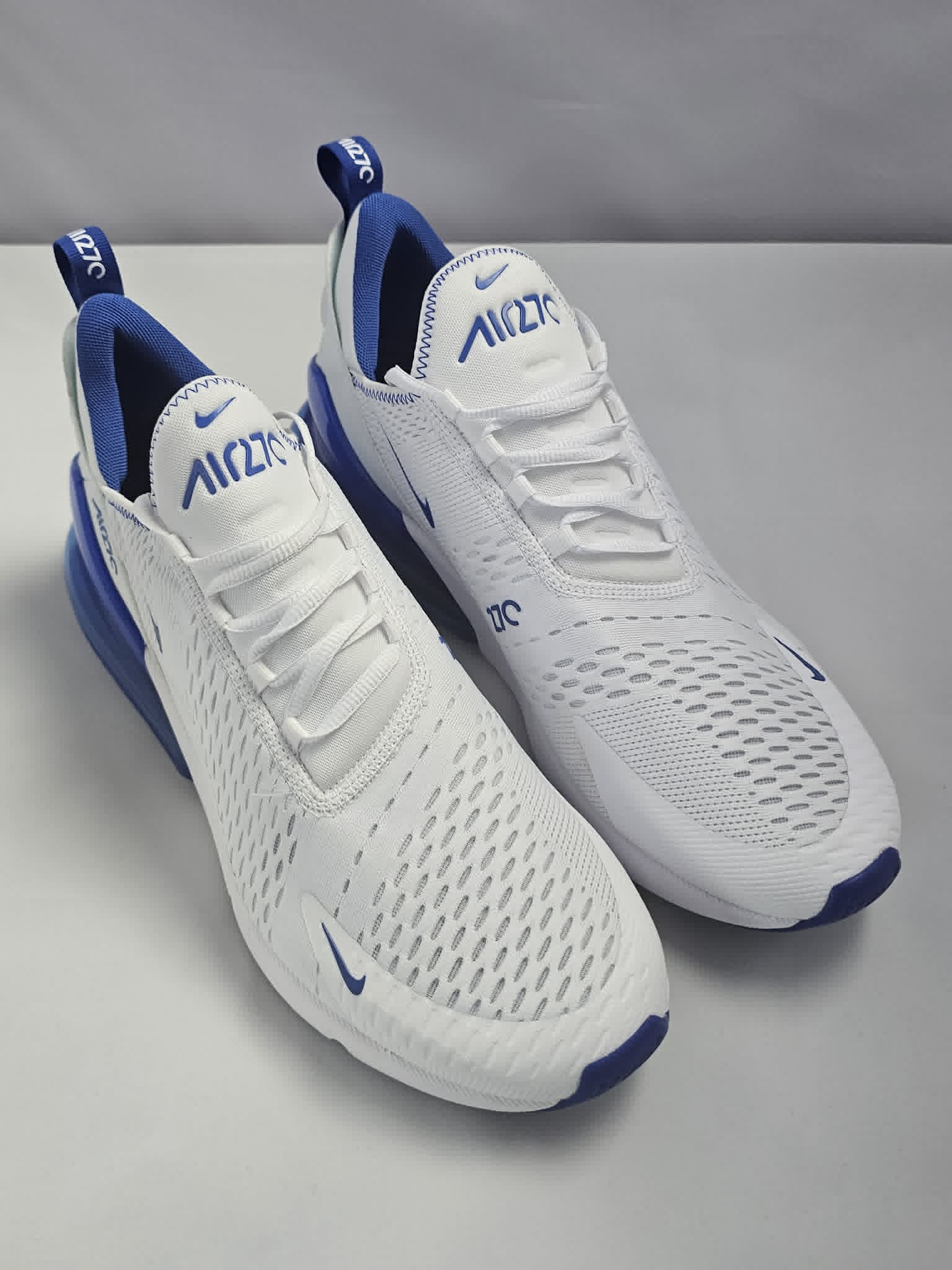 Nike Air Max 270 Biało-Niebieskie Rozmiar 47.5 AquaMagic Outlet