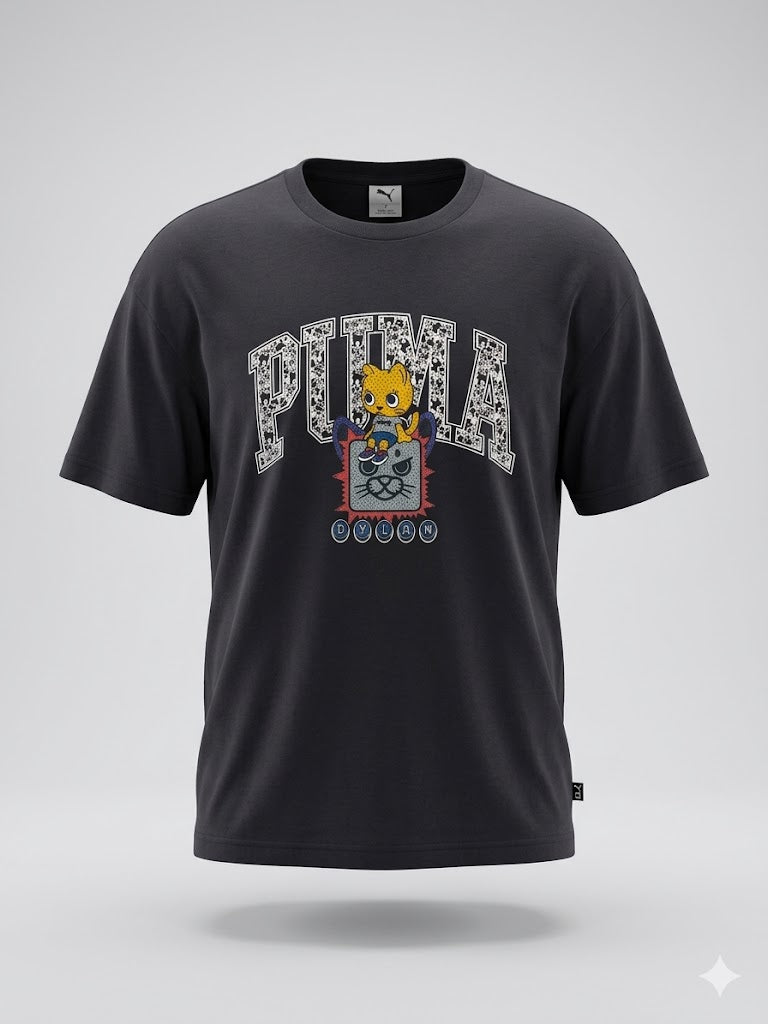 Męska Koszulka Puma Graphic Czarna Rozmiar L AquaMagic Outlet