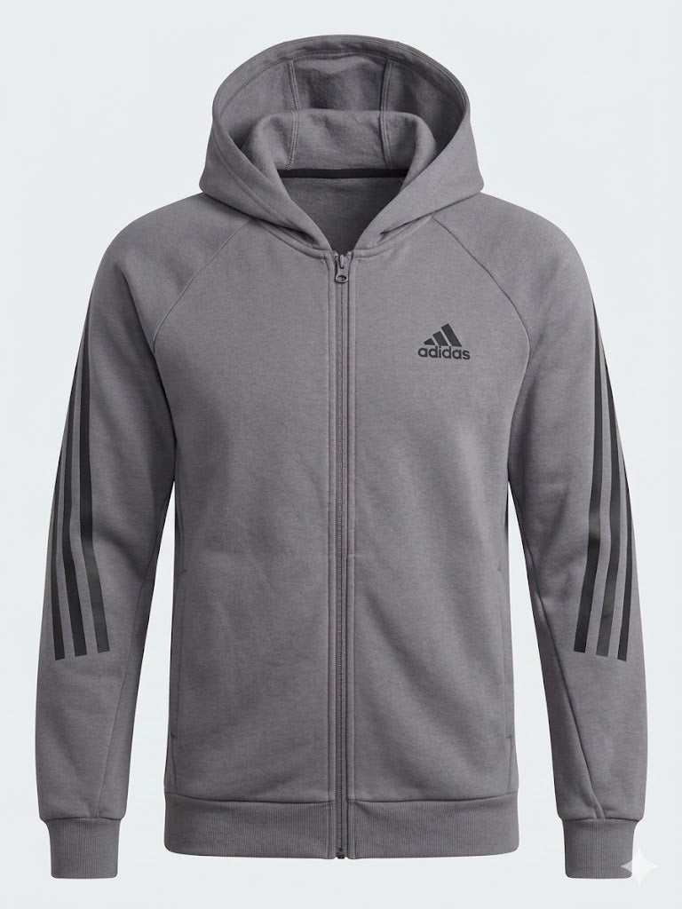 Szara Bluza Rozpinana Adidas Męska S – Z Kapturem AquaMagic Outlet