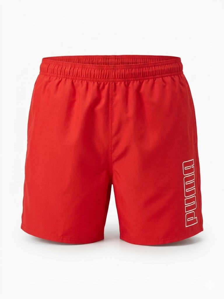 Czerwone Szorty Kąpielowe Puma XL – Szybkoschnące Spodenki AquaMagic Outlet