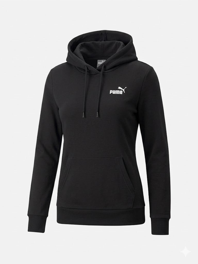 Czarna Bluza Damska Puma z Kapturem Rozmiar S AquaMagic Outlet