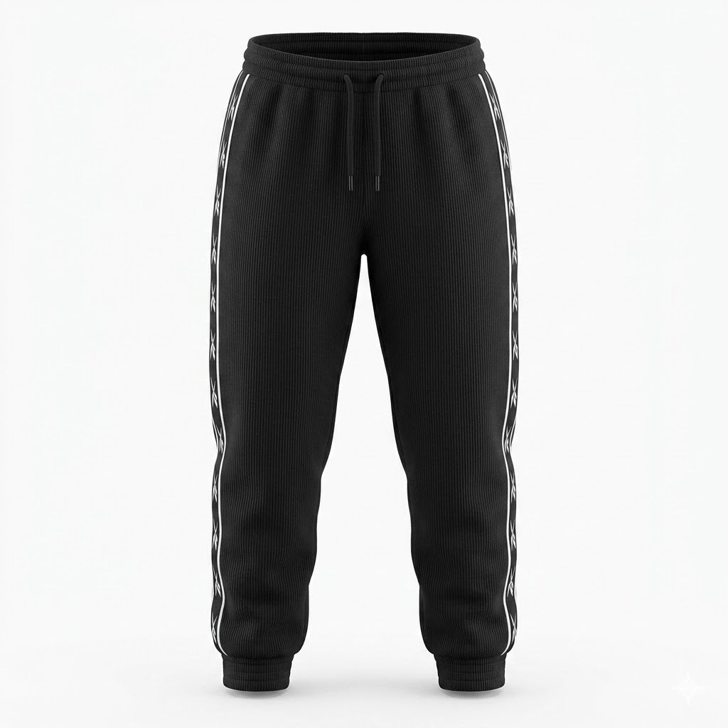 Modne Czarne Spodnie Dresowe Damskie Reebok z Lampasami/ Rozmiar S AquaMagic Outlet