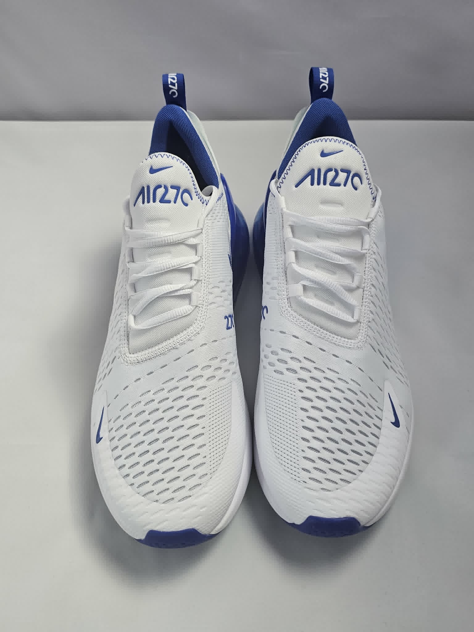 Nike Air Max 270 Biało-Niebieskie Rozmiar 47.5 AquaMagic Outlet