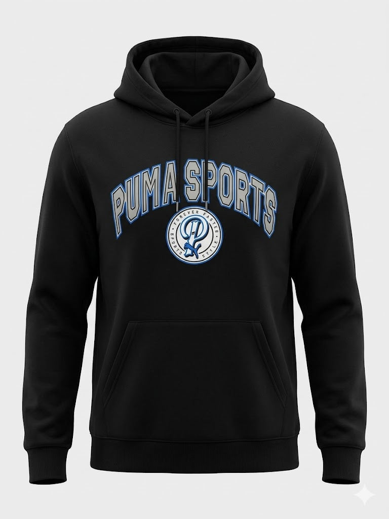 Czarna Bluza Puma Sports z Kapturem | Męski Styl Streetwear AquaMagic Outlet