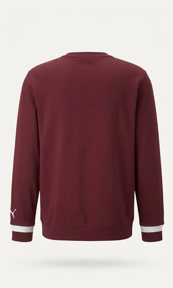 Bordowa Bluza Męska Puma Crewneck – Styl Retro Aquamagic outlet