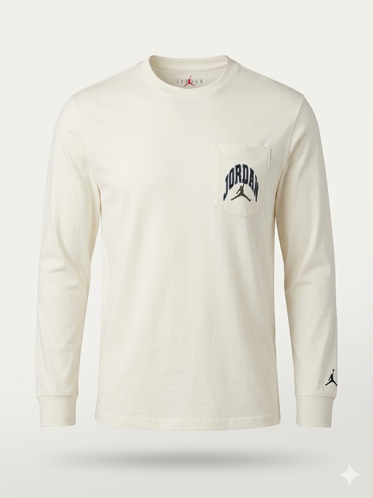 Longsleeve męski Jordan L Kremowy AquaMagic Outlet