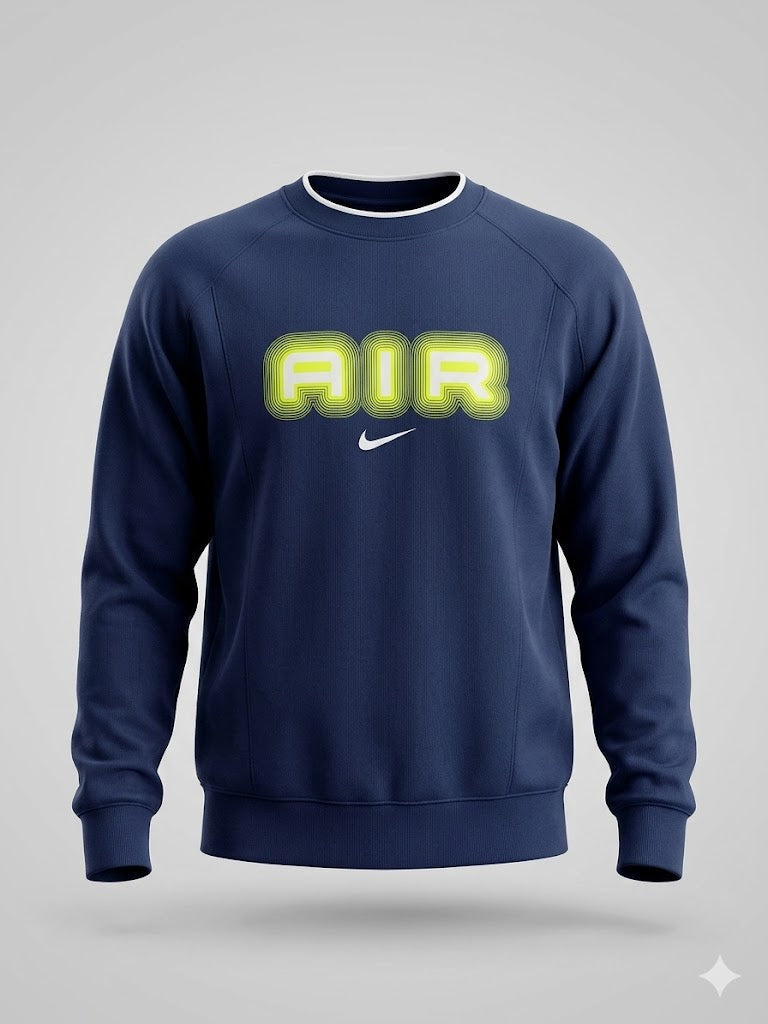 Granatowa Bluza Męska Nike Air – Rozmiar S | Sportowy Styl AquaMagic Outlet