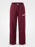 Bordowe Spodnie Dresowe Puma S – Szeroka Nogawka Comfort Fit AquaMagic Outlet