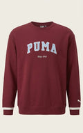 Bordowa Bluza Męska Puma Crewneck – Styl Retro Aquamagic outlet