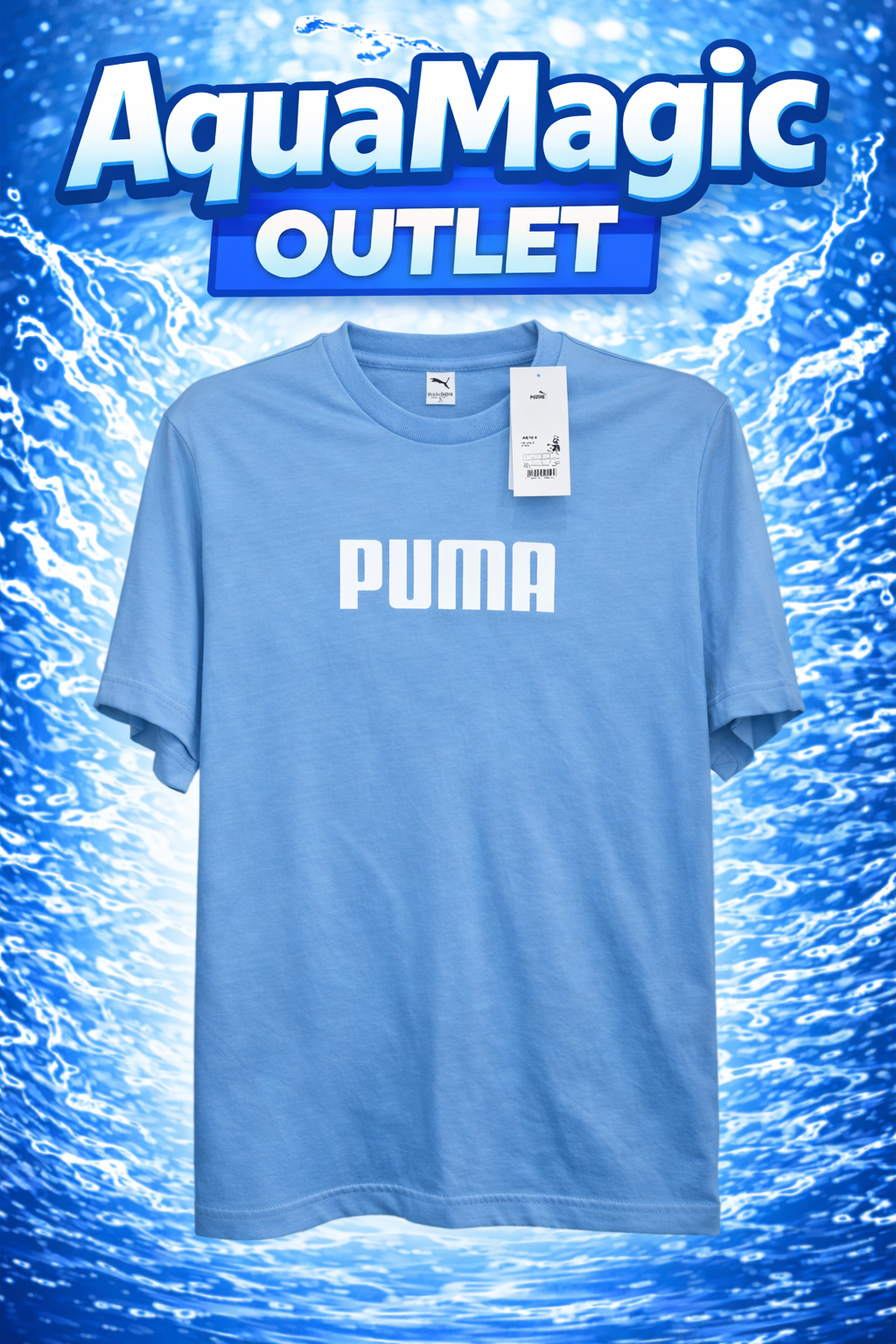 Koszulka Puma Niebieska Logo Rozmiar L