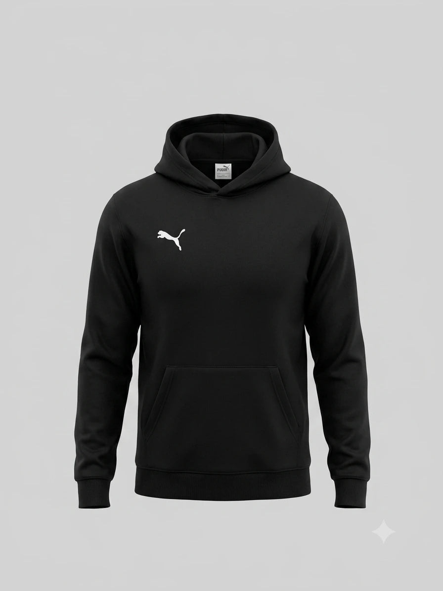 Czarna Męska Bluza z Kapturem Puma – Klasyka i Wygoda AquaMagic Outlet