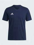 Granatowa Koszulka Męska Adidas z Dekoltem w Serek AquaMagic Outlet