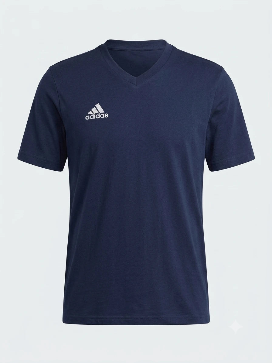 Granatowa Koszulka Męska Adidas z Dekoltem w Serek AquaMagic Outlet