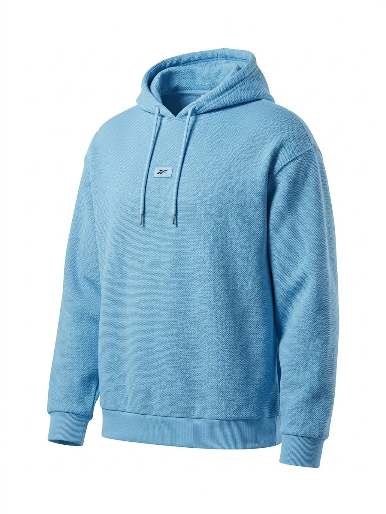 Niebieska Bluza z Kapturem Reebok – Komfort i Styl | Rozmiar M AquaMagic Outlet