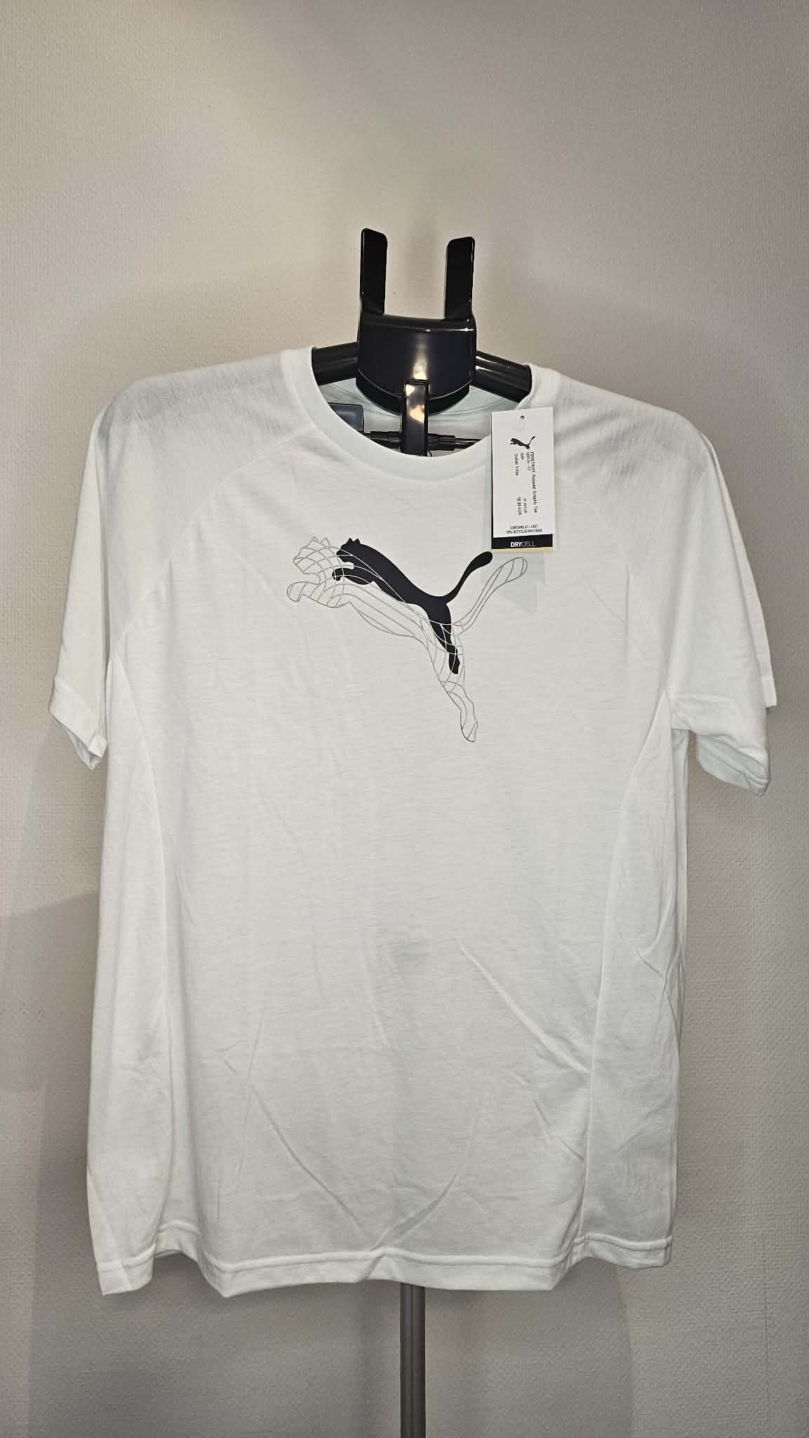 Koszulka Puma biała z dużym logo Damska Rozmiar S