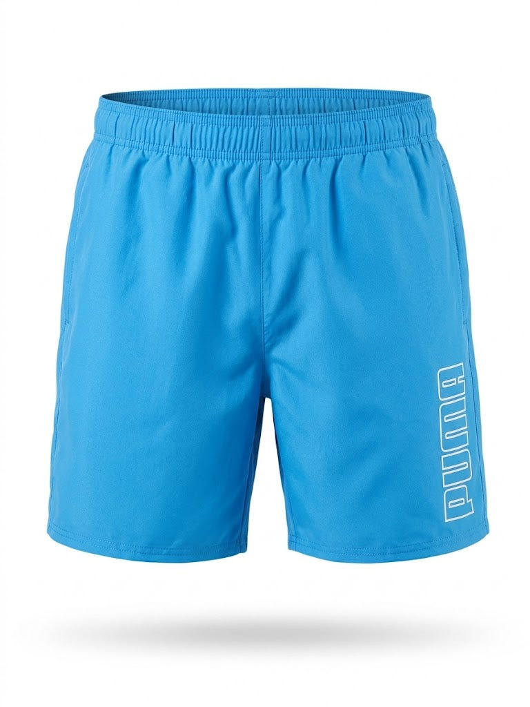 Niebieskie Męskie Kąpielówki Puma AquaMagic Outlet