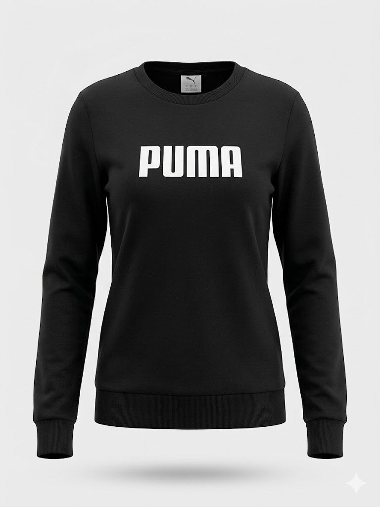 Czarna Bluza Damska Puma ESS Logo Crew FL Rozmiar S AquaMagic Outlet