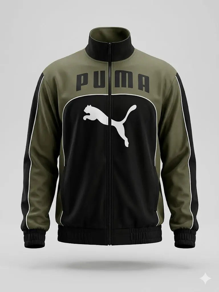 Męska Bluza Puma T7 Oliwkowo-Czarna Rozmiar S Aquamagic outlet