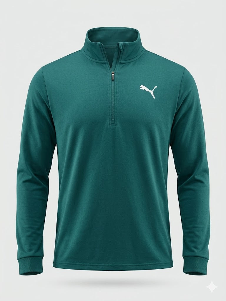 Ciemnozielona bluza męska Puma XL | Trening i na co dzień AquaMagic Outlet