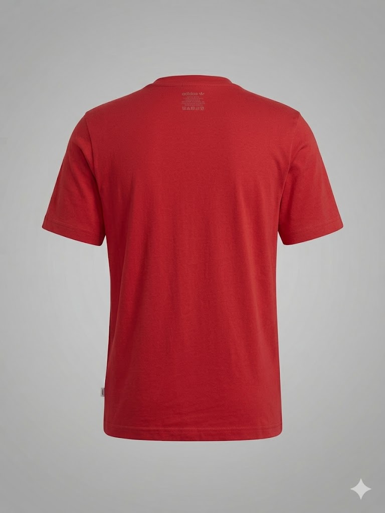 Czerwona Koszulka Męska Adidas z Logo – T-shirt Sportowy AquaMagic Outlet