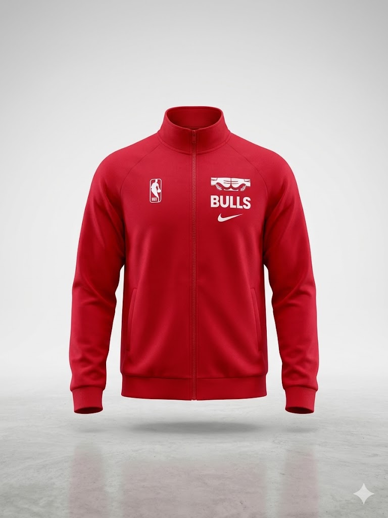 Czerwony Dres Nike Chicago Bulls Rozmiar M | Komplet NBA AquaMagic Outlet