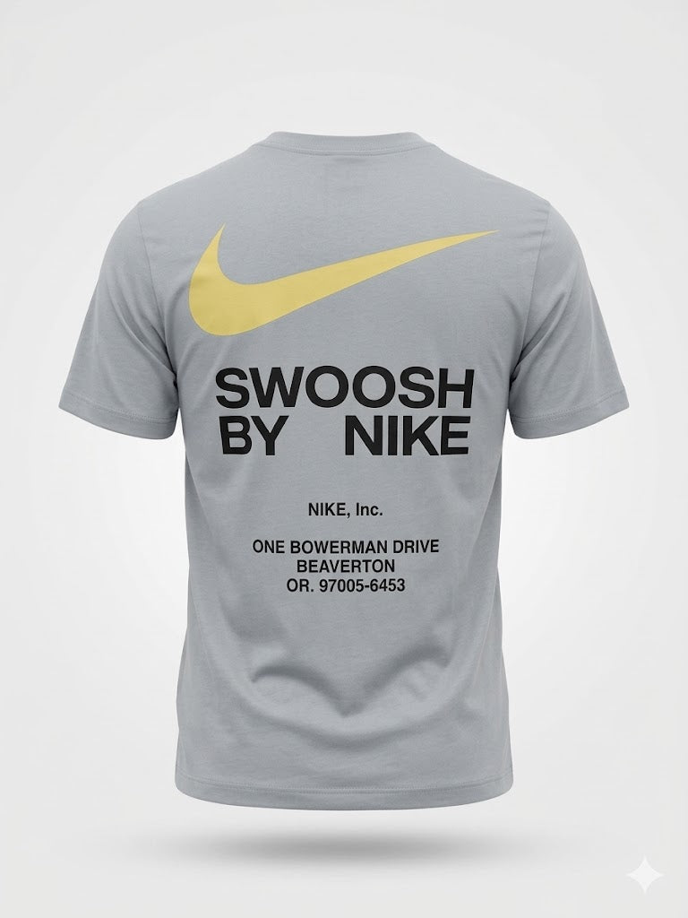 Szara Koszulka Męska Nike Swoosh by Nike | S AquaMagic Outlet