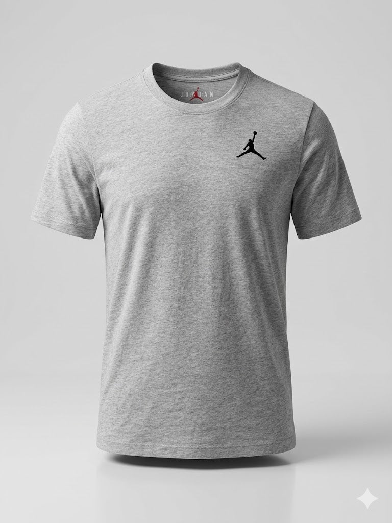 Szara koszulka męska Jordan L | Klasyczny T-shirt AquaMagic Outlet